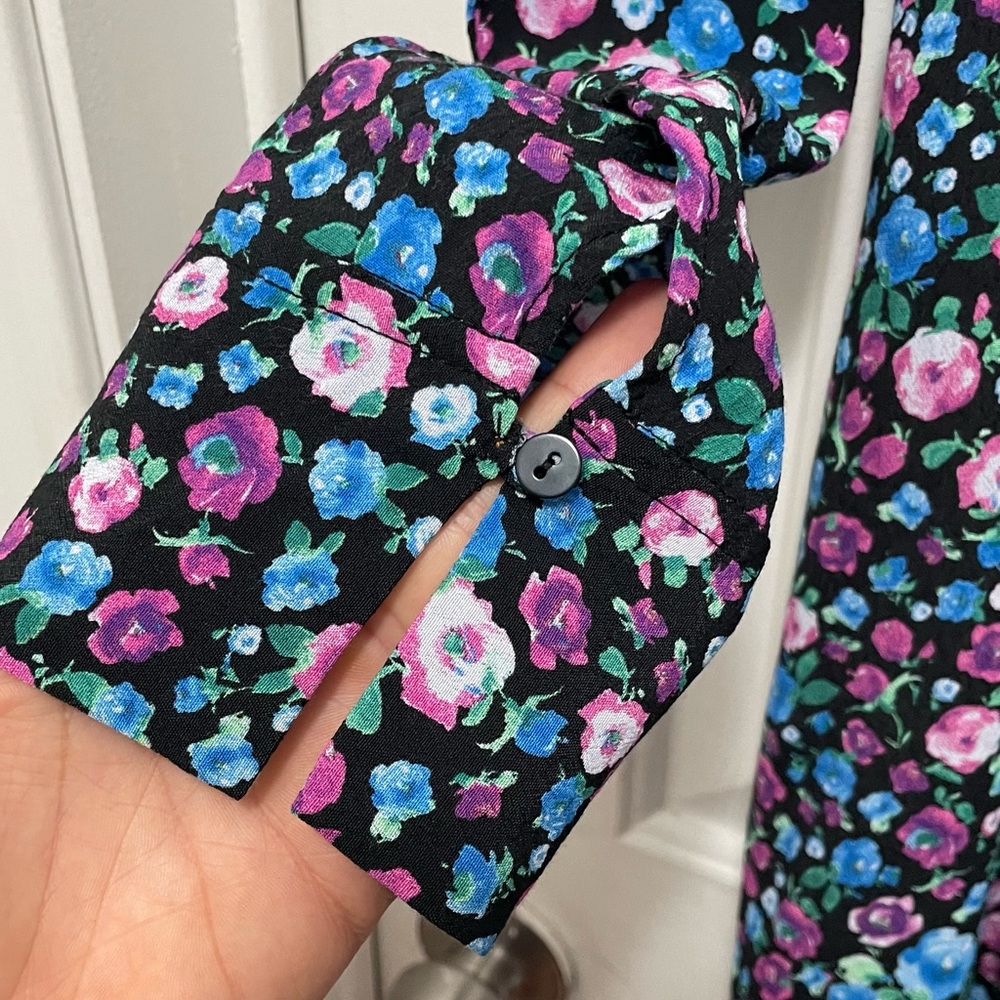 Zara Multicolor Floral Pattern Top - Picture 7 of 8